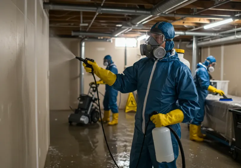 Basement Sanitization and Antimicrobial Treatment process in Rio Bravo, TX